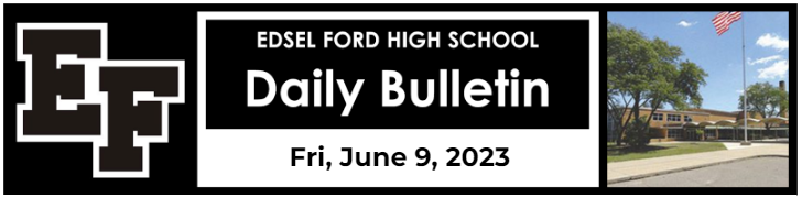 Daily Bulletin: Fri, June 9, 2023