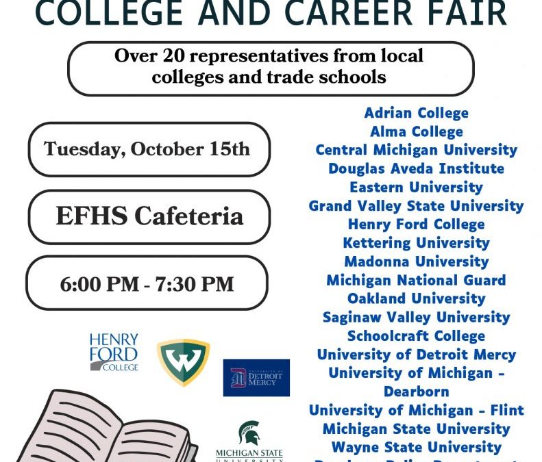 College and Career Fair Tuesday, Oct. 15th