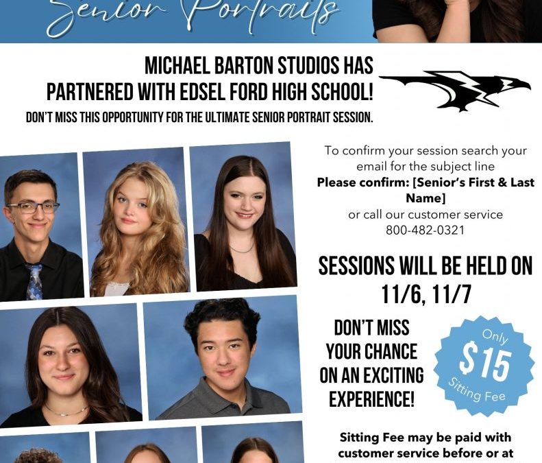 Senior Portraits at Edsel Ford on November 6 & November 7