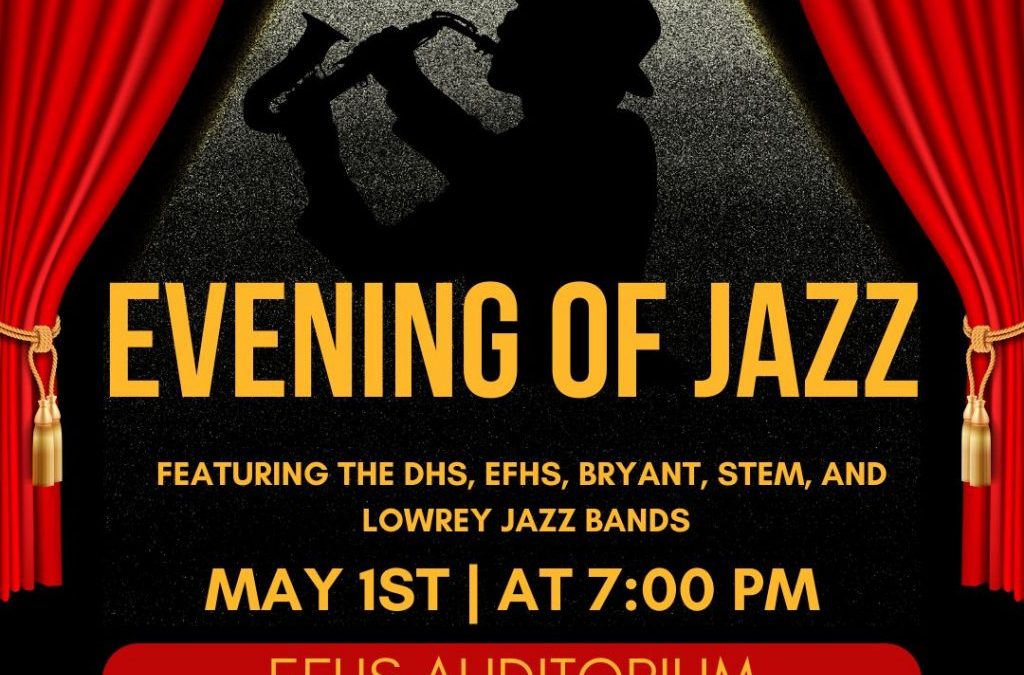 Evening of Jazz May 1st at 7pm