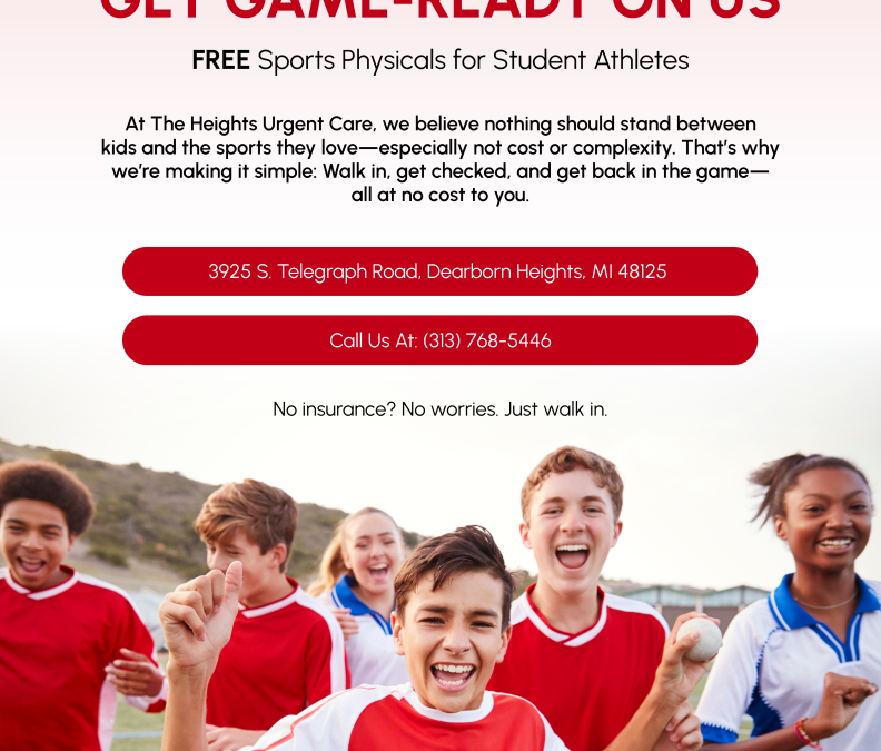 Free School Physicals for Student Athletes at The Heights Urgent Care!