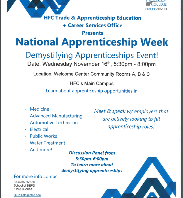 Demystifying Apprenticeships-Event at HFC