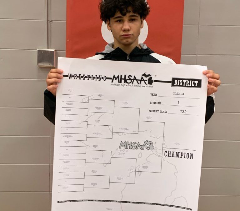 Congratulations to EF student Ali Jaber on his individual wrestling district championship!