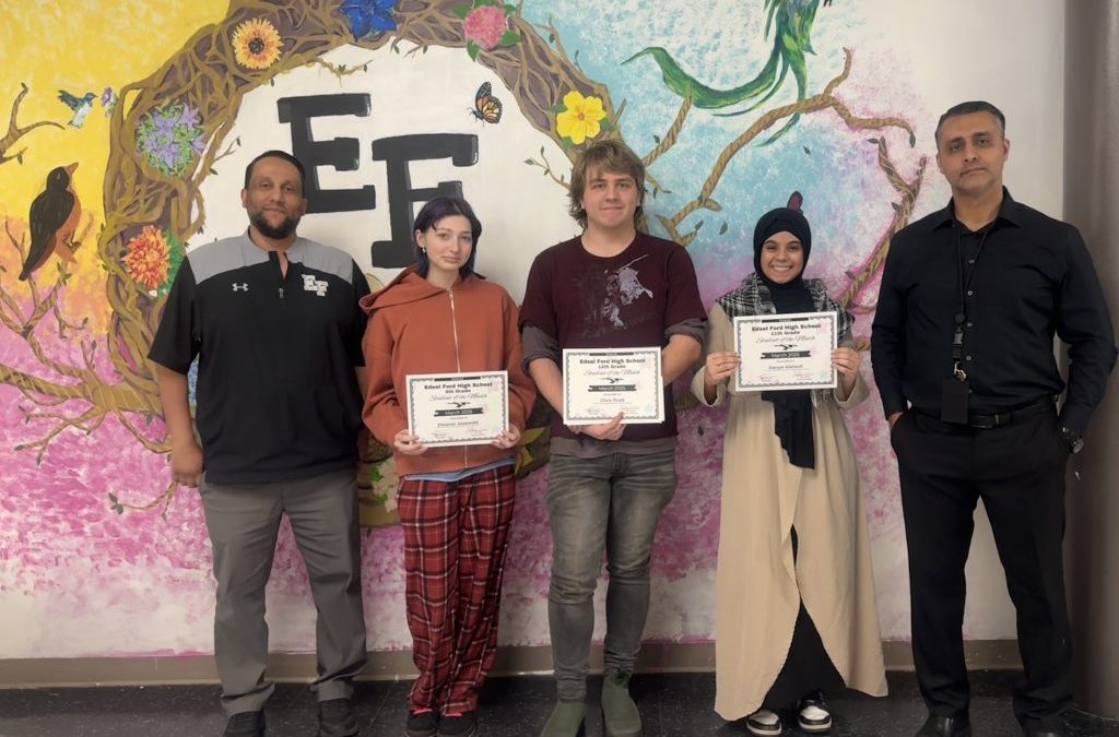 Congratulations to the Students and Staff of the Month of March