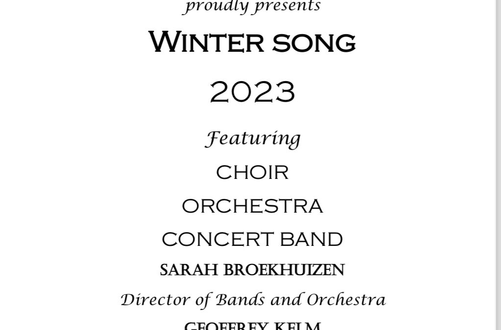 Winter Song -Thursday, December 14th 7pm