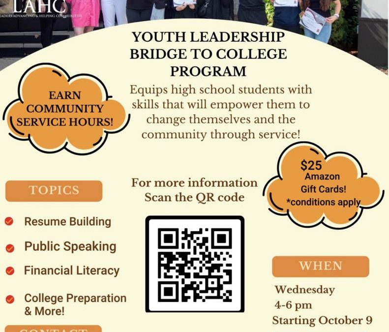 Exciting Opportunity for Students: Join LAHC- Youth Leadership Program!