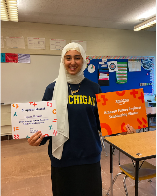 Congratulations Lujain Almawri-Amazon Future Engineer Winner